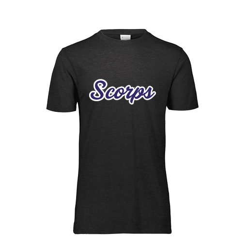 [FTSCUBBK-YS-LOGO3] Decker Youth Tri-Blend T-Shirt - Short Sleeve (Youth S, Black, Logo 3)